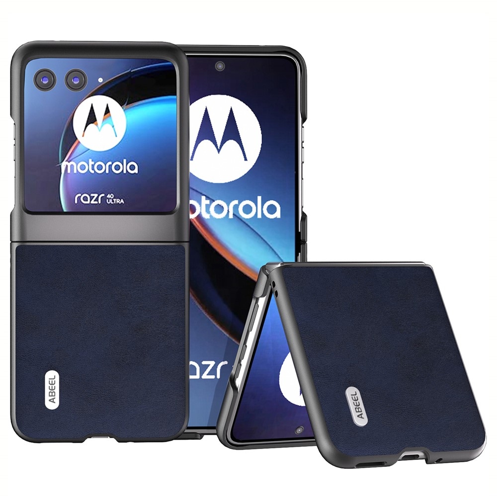 ABEEL műanyag tok kemény hátlappal a Motorola Razr 40 Ultra 5G készülékhez - kék