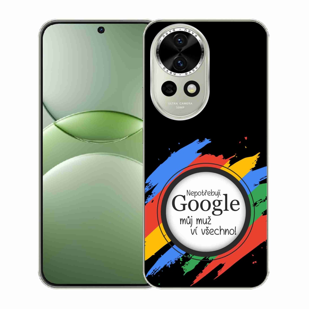 Gél borító mmCase a Huawei Nova 13 5G-n - az ember mindent tud fekete háttérrel