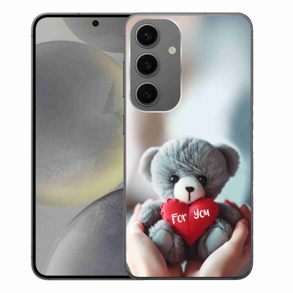 Gél borítás mmCase Samsung Galaxy S24+ készülékhez - mackó a szerelmesek számára