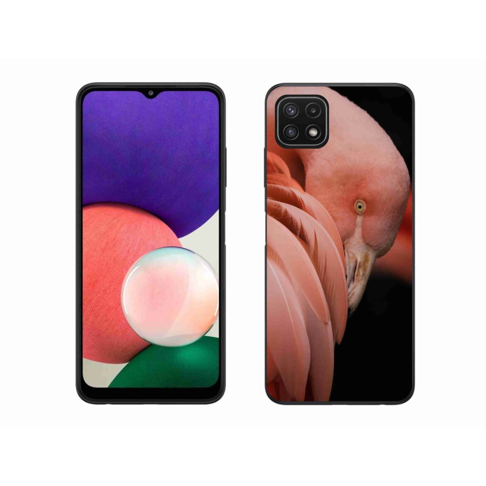 Zselés borítás mmCase Samsung Galaxy A22 5G - flamingó 3