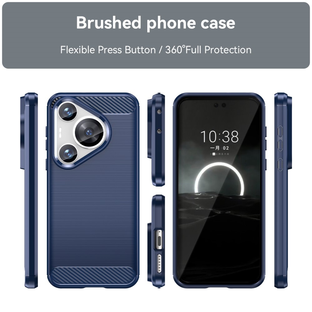 Szénálló zselés tok a Huawei Pura 70 Pro készülékhez - kék