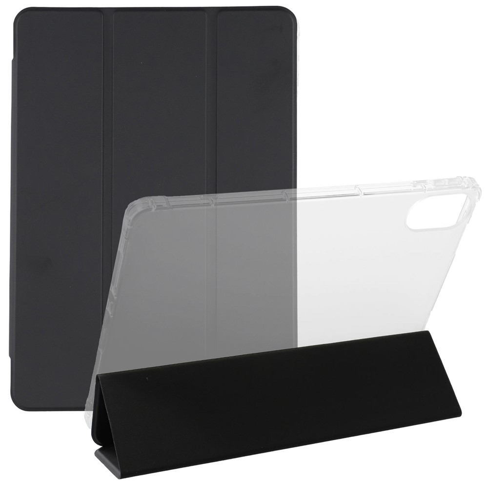 Tri-Fold intelligens összecsukható tablet tok Xiaomi Redmi Pad 2 - fekete