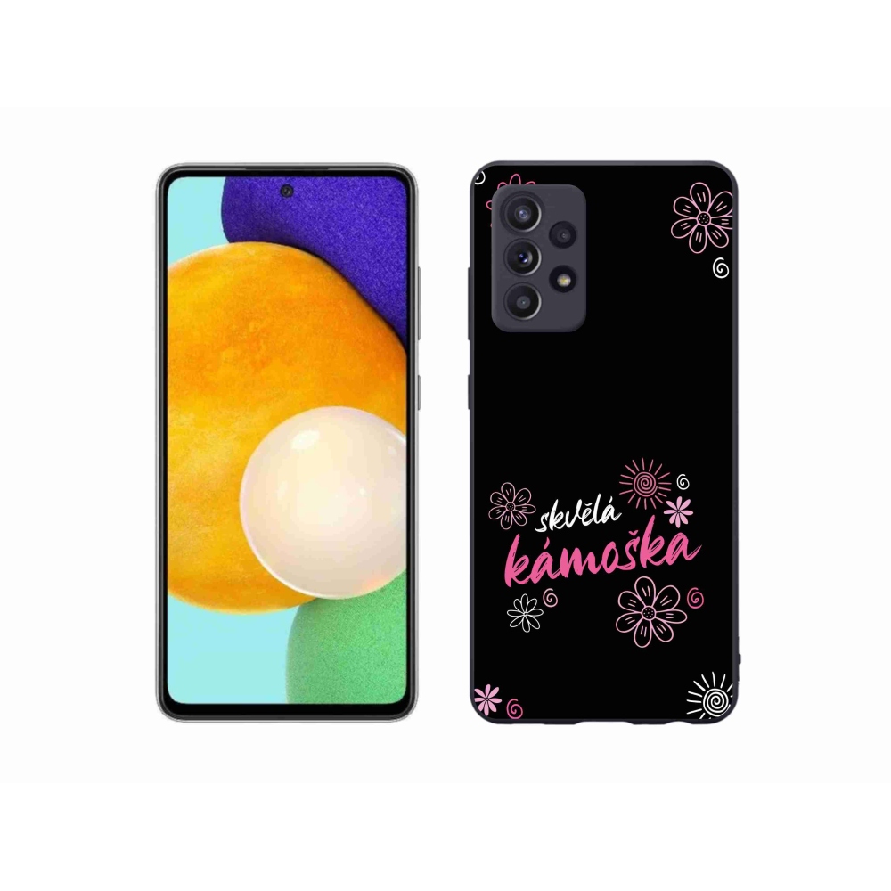 Gél borító mmCase Samsung Galaxy A52s 5G - nagyszerű haver fekete háttérrel