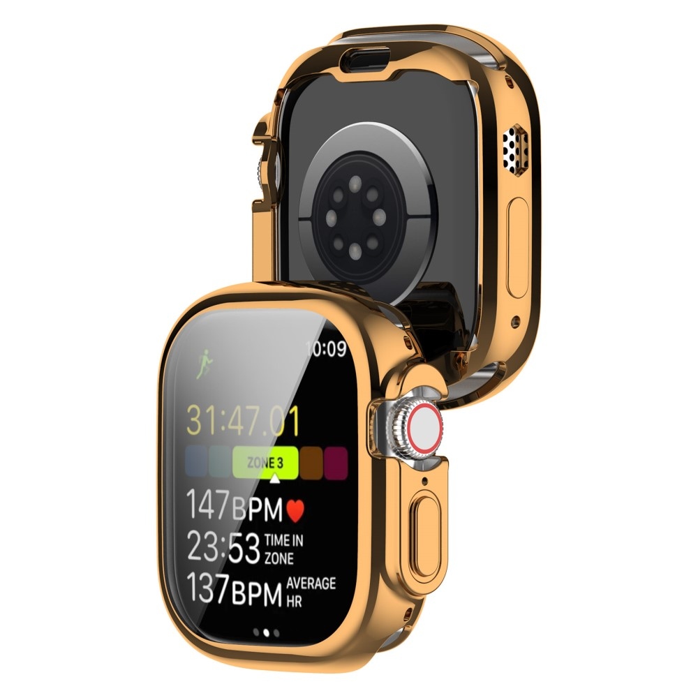 Puha, felpattintható zselés védőtok Apple Watch Ultra/Ultra 2 49 mm-es órához - rózsaarany