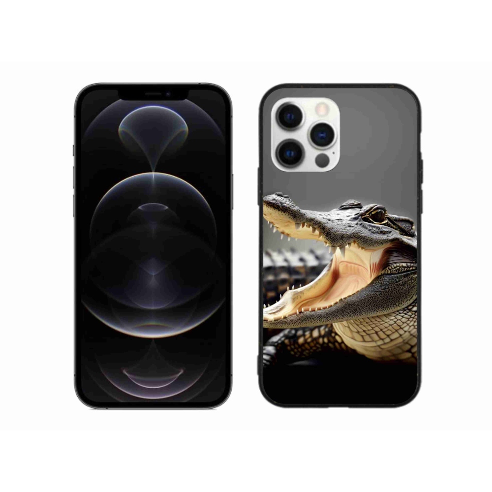 Zselés borítás mmCase iPhone 12 Pro Max készülékhez - krokodil