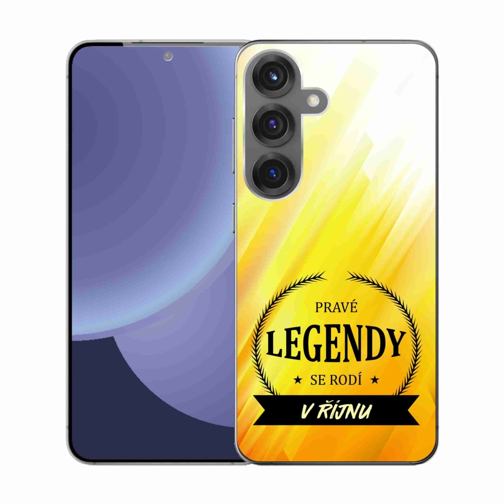 Gél borító mmCase Samsung Galaxy S25 - Októberi legendák sárga háttérrel