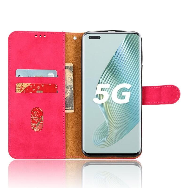 Tárcás könyv tok Honor Magic 5 Pro 5G - rózsaszínű