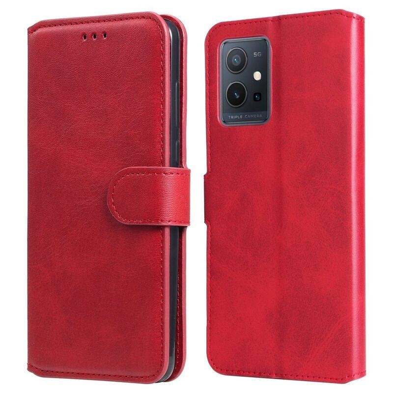Tárca tok a Vivo Y55 5G-hez - piros