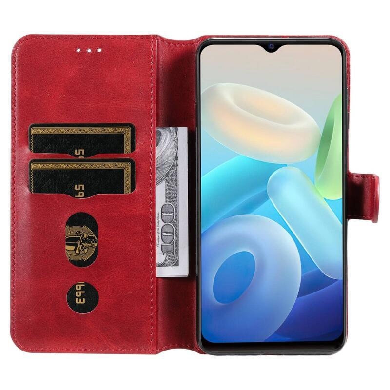 Tárca tok a Vivo Y55 5G-hez - piros