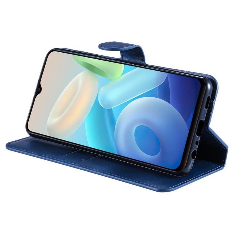 Tárca pénztárca tok Vivo Y55 5G-hez - kék