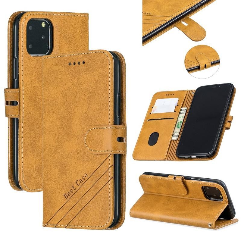Tárca PU bőr pénztárca tok iPhone 12 Pro Max 6,7