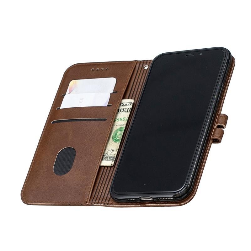 Tárca PU bőr pénztárca tok iPhone 12 Pro Max 6,7