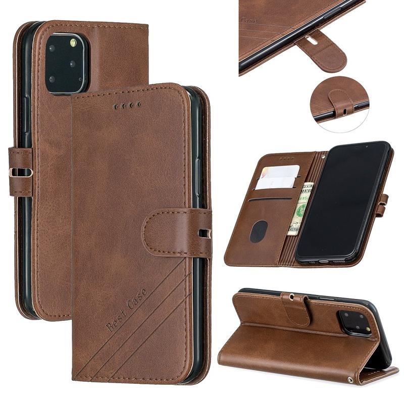 Tárca PU bőr pénztárca tok iPhone 12 Pro Max 6,7