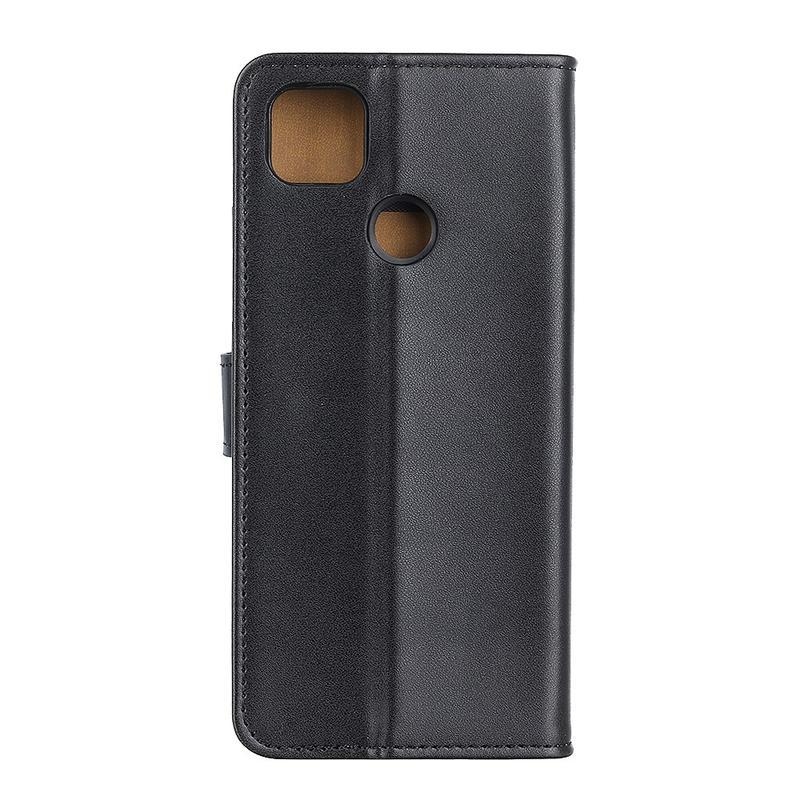 Tárca PU bőr pénztárca tok Xiaomi Redmi 9C - fekete