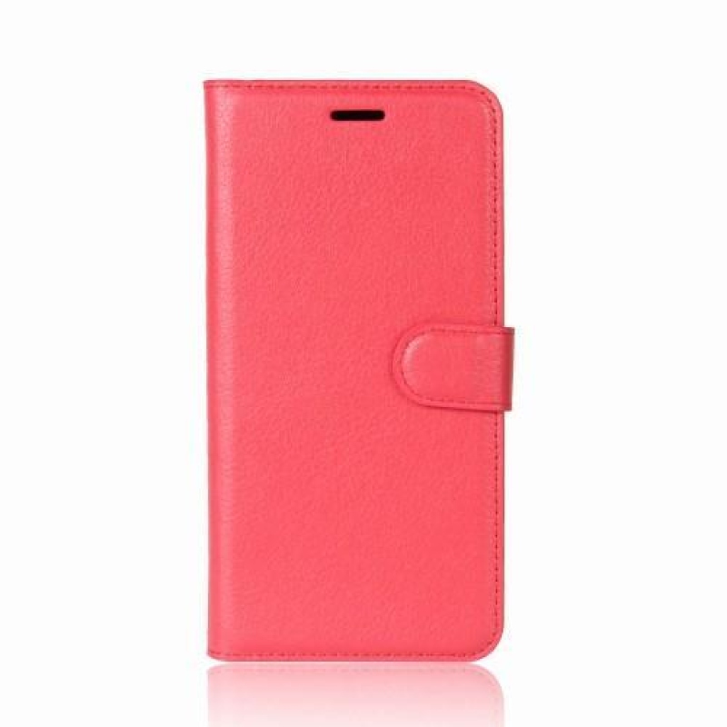 Tárca PU bőr tok Huawei P20 Lite-hoz - piros