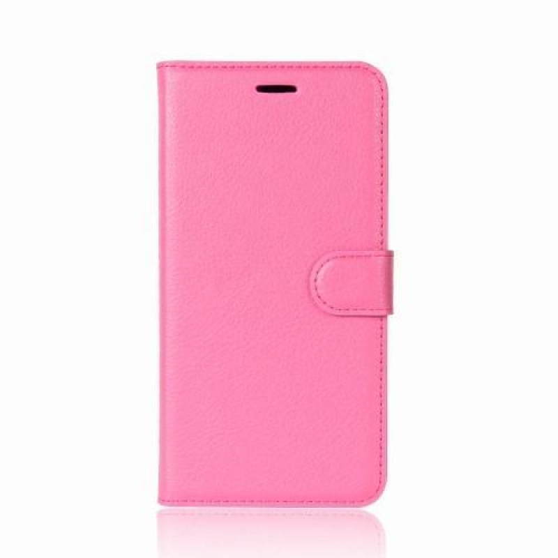 Tárca PU bőr tok Huawei P20 Lite-hoz - rózsaszínű