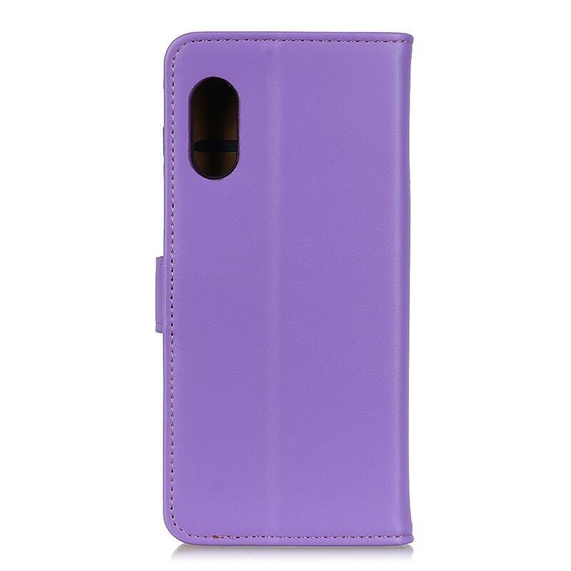 Tárca PU bőr tok Samsung Galaxy Xcover Pro készülékhez - lila