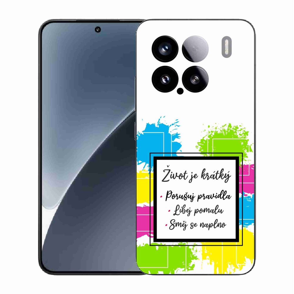 Gél borító mmCase a Xiaomi 15 - idézem 5 fehér háttérrel