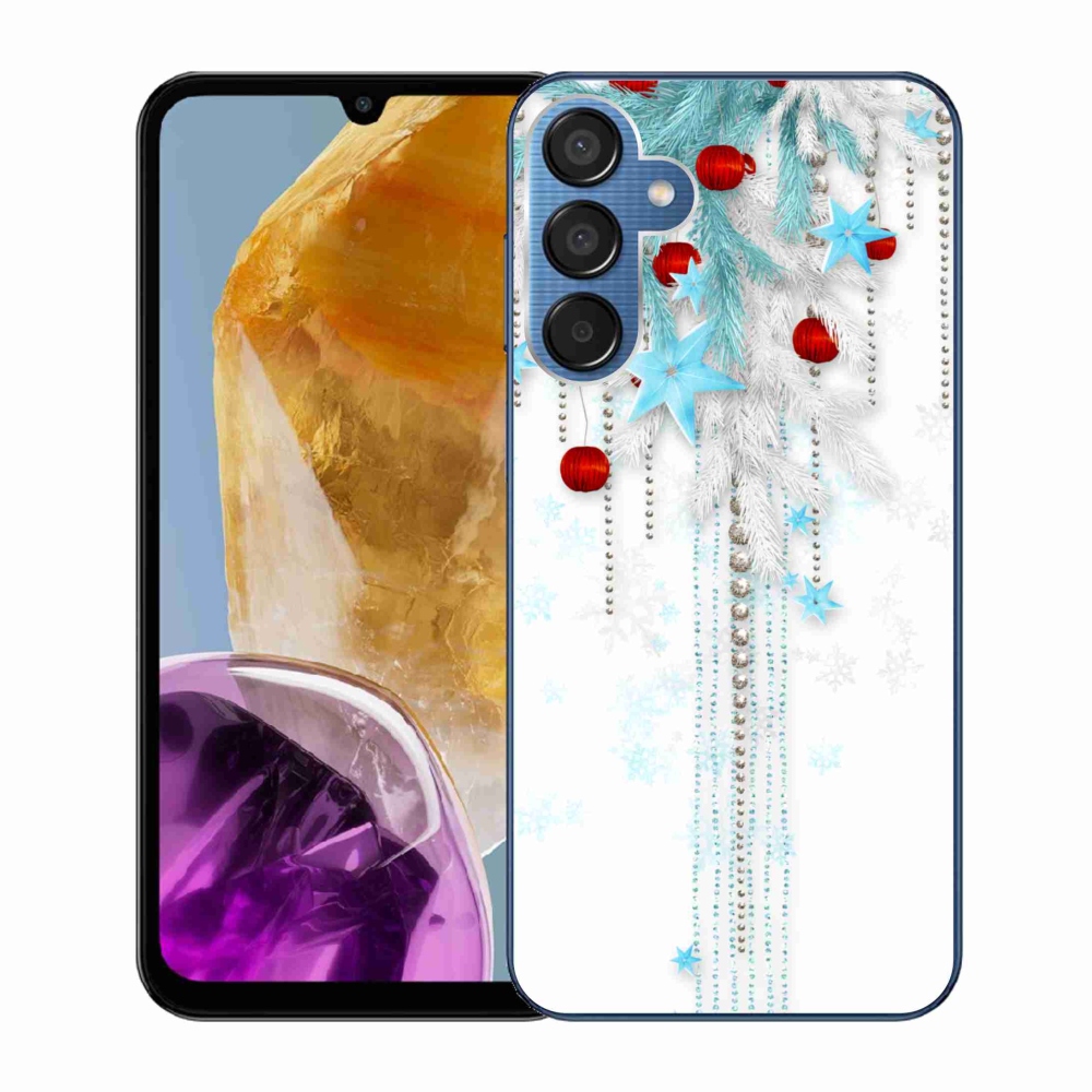 Gél borítás mmCase Samsung Galaxy M15 5G - karácsonyi dekorációk