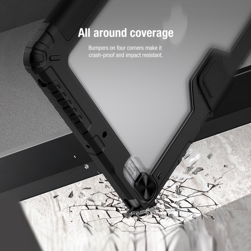 Nillkin Bumper PRO védőállvány tok iPad 10.2 2019/2020/2021 fekete