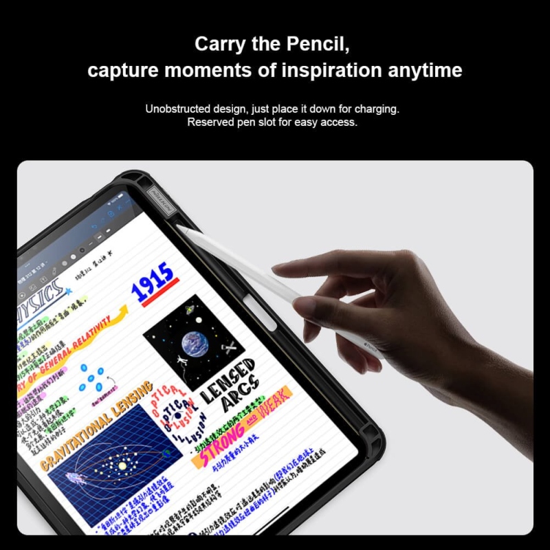 Nillkin CamShield Pad hátlap iPad Pro 11 2024 fekete borító iPad Pro 11 2024 fekete