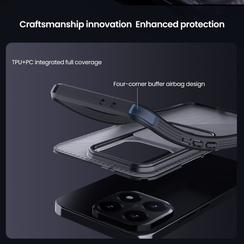 Nillkin CamShield PRO hátlap Xiaomi 15T átlátszó fekete