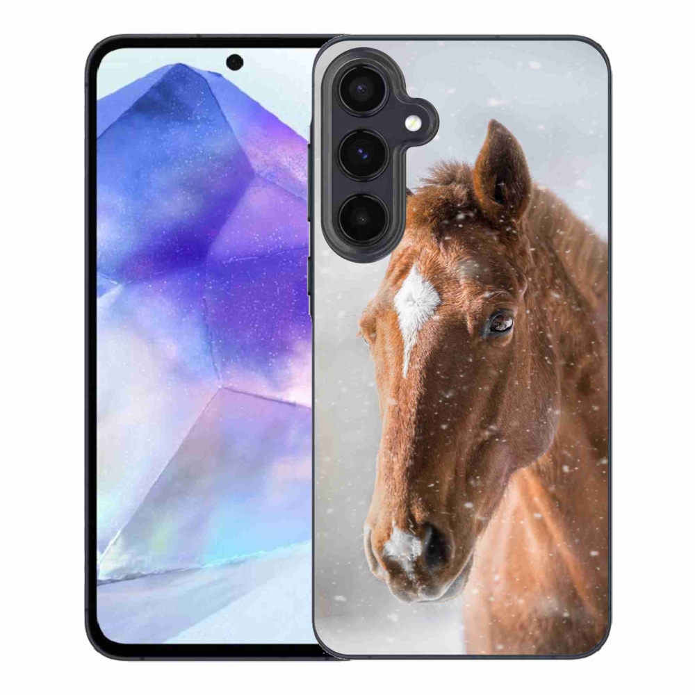 Zselés borítás mmCase Samsung Galaxy A55 5G - barna ló 2