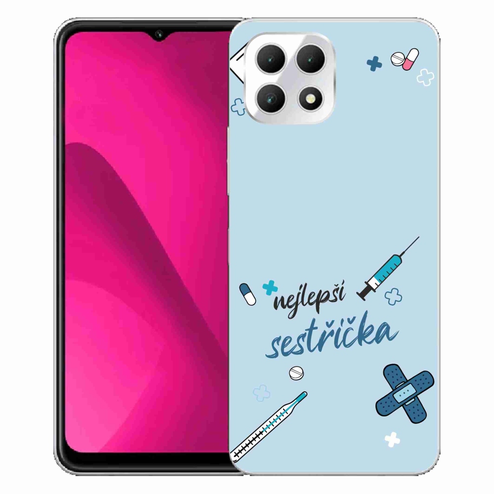 Gél borító mmCase a T-Mobile T Phone 2 - legjobb kishúg kék háttérrel