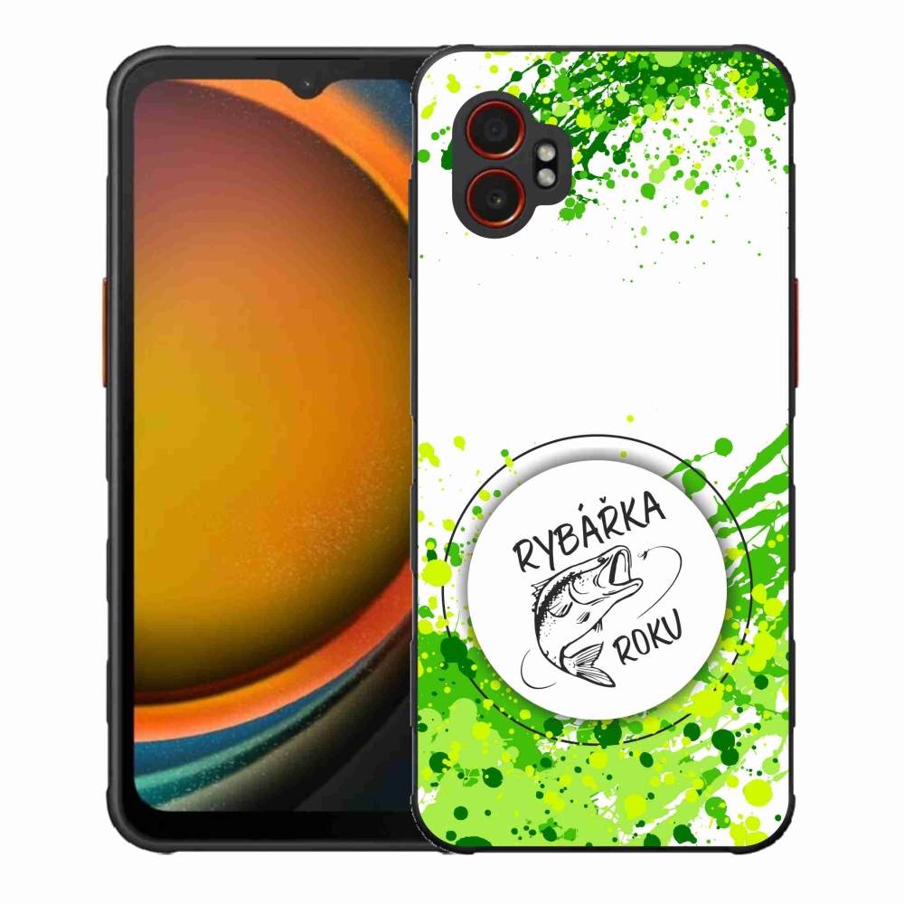 Gél borító mmCase Samsung Galaxy Xcover 7 Pro - az év horgásza fehér háttérrel