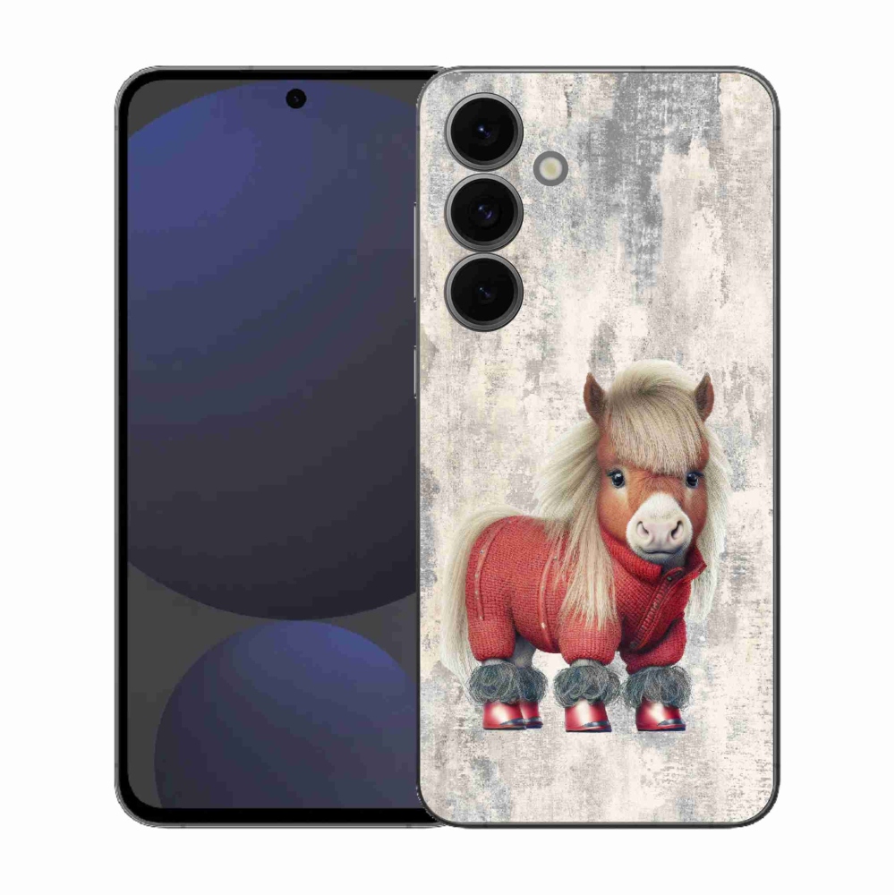 Gél borítás mmCase Samsung Galaxy S25 FE - póni pulóverben
