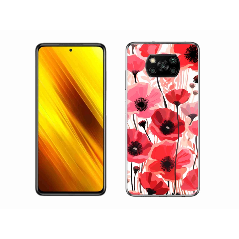Gél borítás mmCase a Xiaomi Poco X3 Pro készülékhez - mákos 1