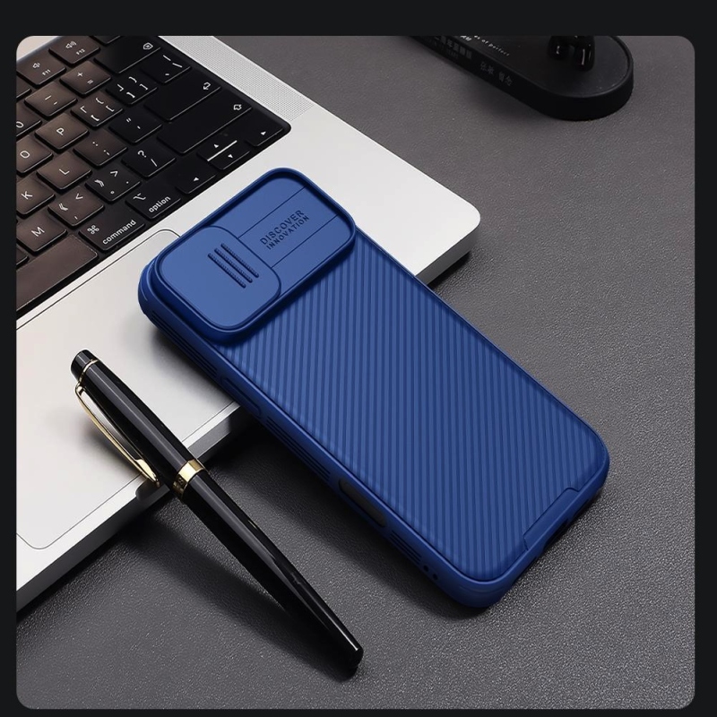 Nillkin CamShield PRO mágneses hátlap Apple iPhone 16 készülékhez Kék