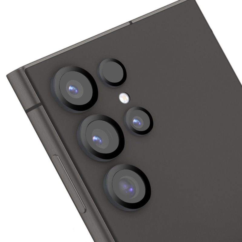 OBAL:ME lencsevédő Samsung Galaxy S24 Ultra készülékhez, titánfekete