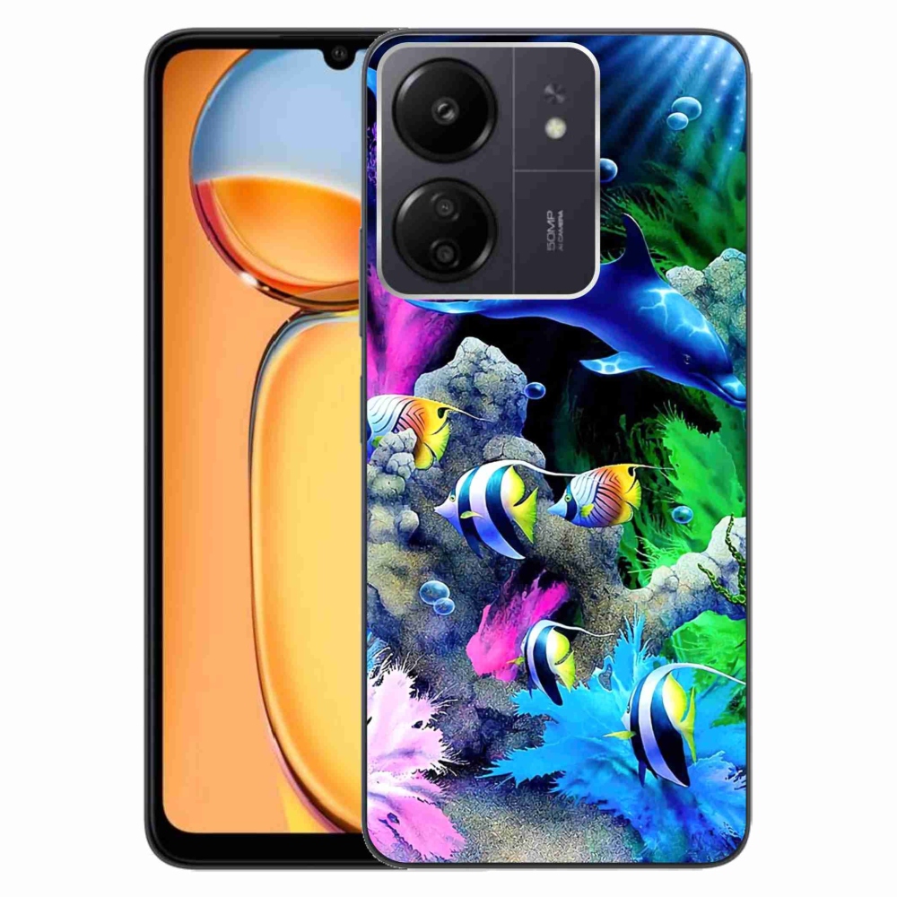 Gél tok mmCase a Xiaomi Poco C65/Redmi 13C-hez - tengeri világ