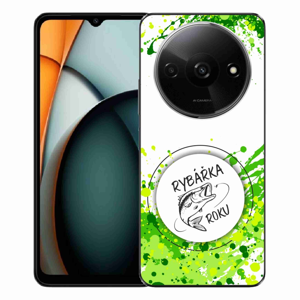 Gél borító mmCase a Xiaomi Redmi A3-hoz - az év halászának fehér háttere