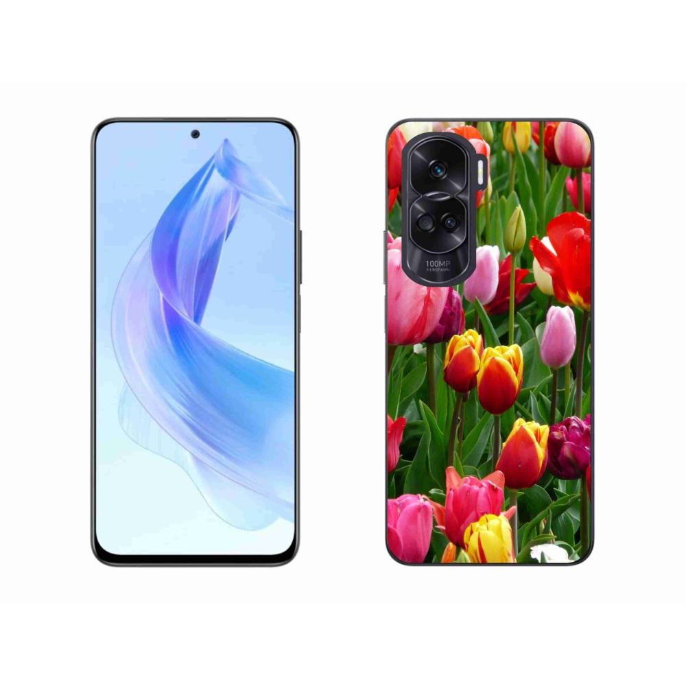 Zselés borító mmCase a Honor 90 Lite készülékhez - tulipánok