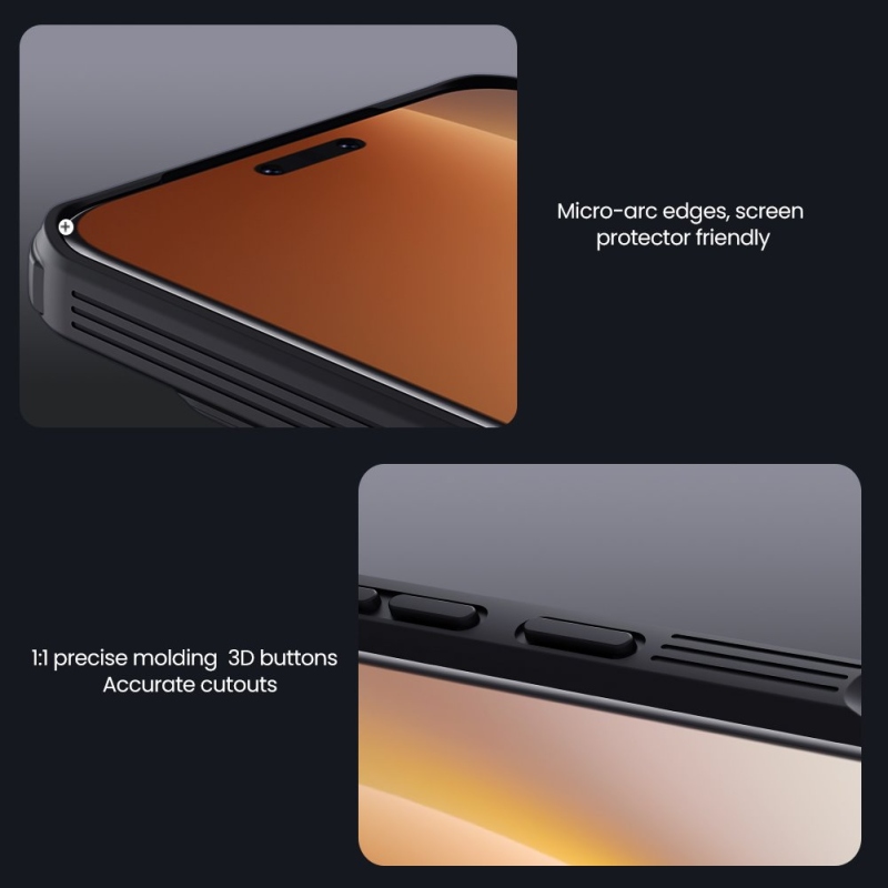 Nillkin CamShield PRO hátlap Honor Magic 8 Pro készülékhez, fekete