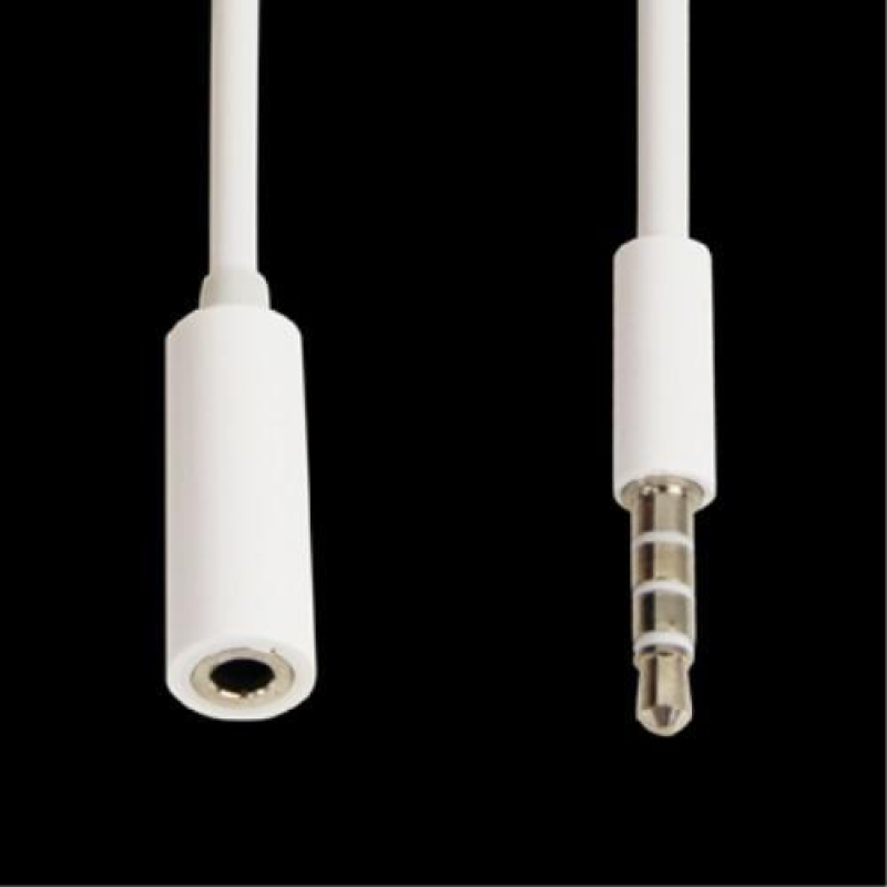 Fehér audio kábel hosszabbító / 100 cm