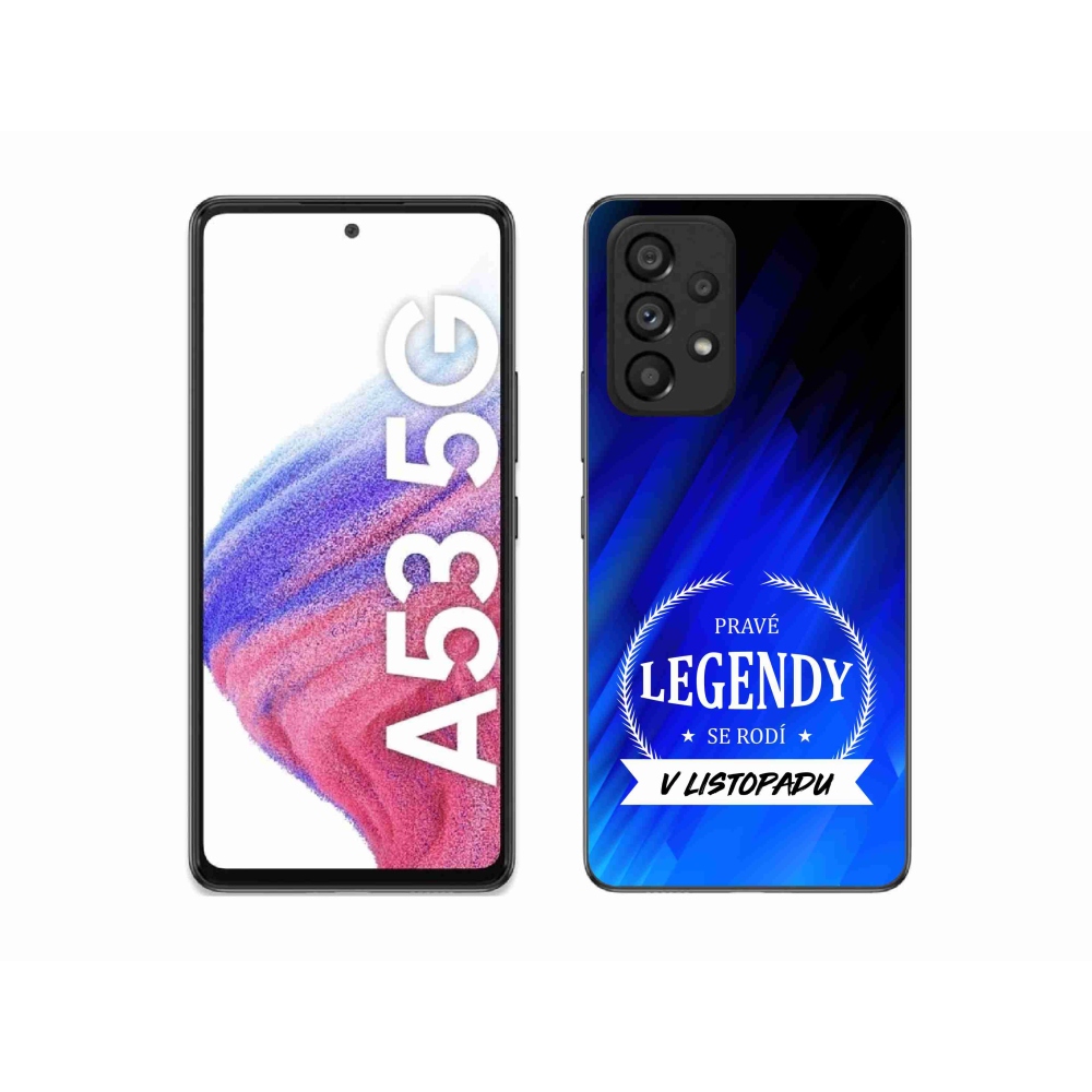 Gél borítás mmCase Samsung Galaxy A53 5G - Legendák novemberben kék háttérrel