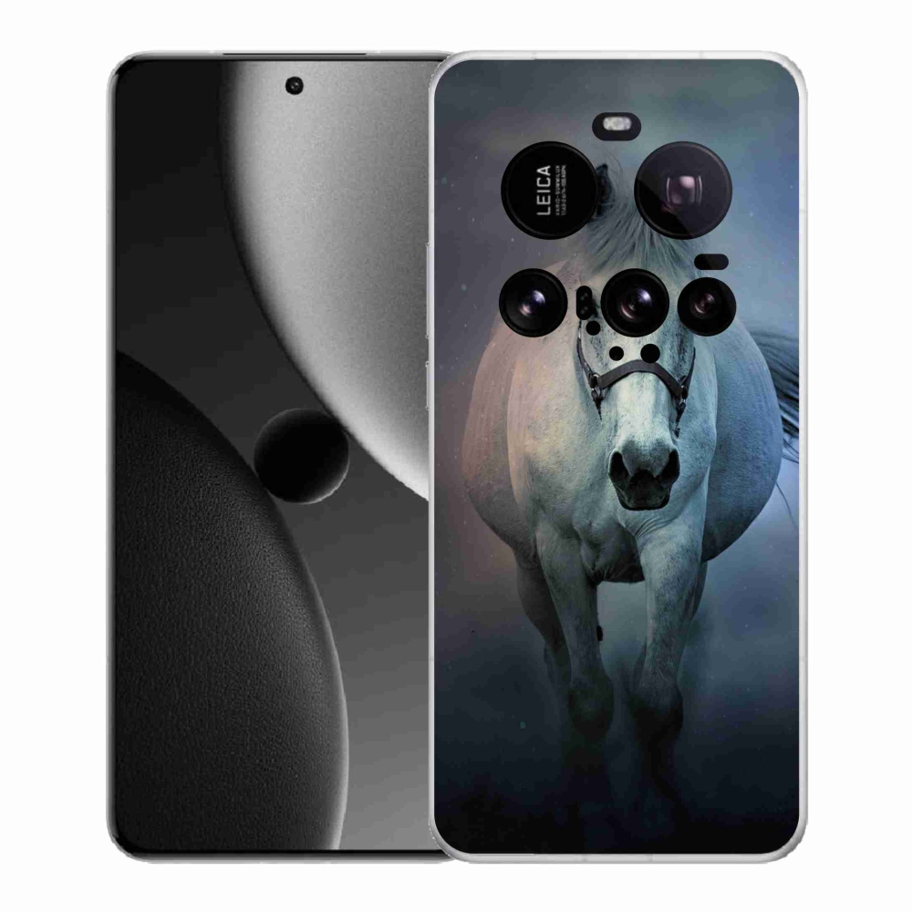Gél borítás mmCase a Xiaomi 15 Ultra - futó fehér lóhoz
