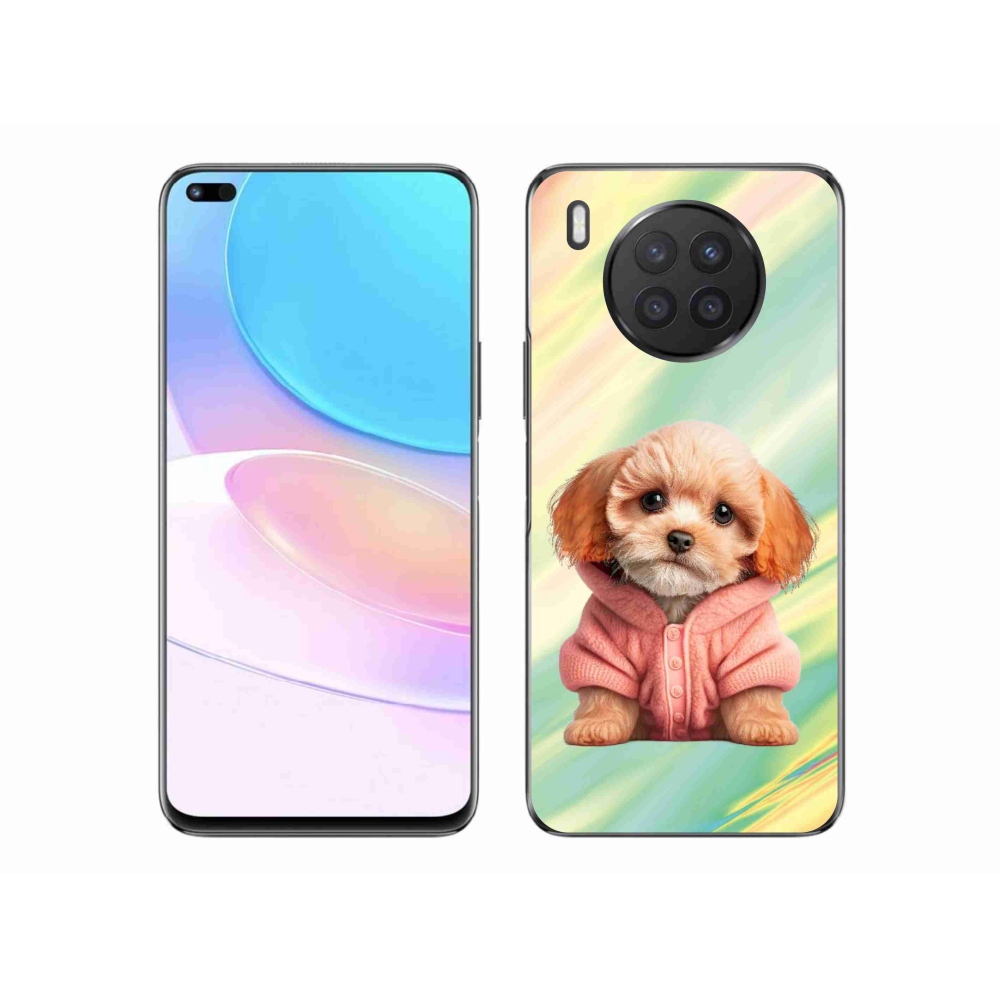 Gél borítás mmCase a Huawei Nova 8i készülékhez - pulóveres kiskutya