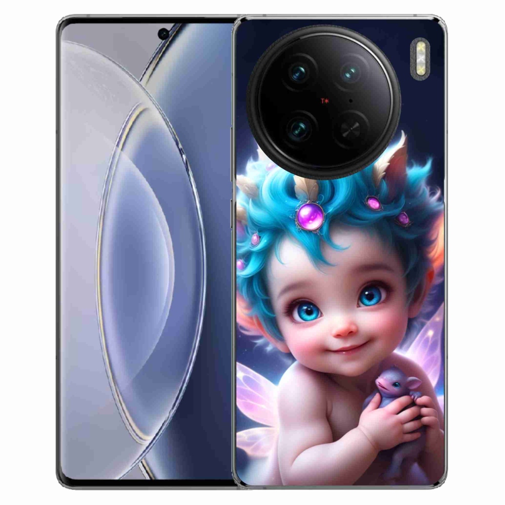 Gélburkolat mmCase a Vivo X90 Pro-n - baba pillangószárnyakkal