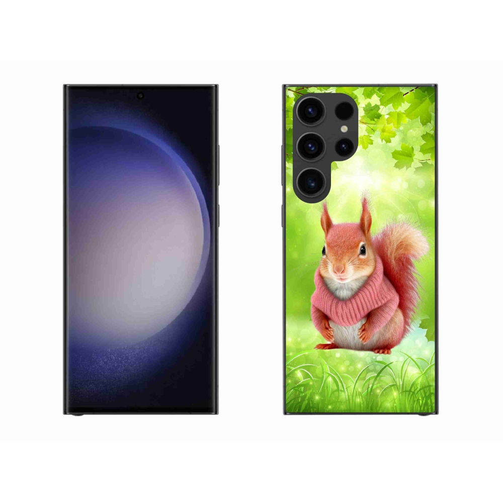 Zselés borítás mmCase Samsung Galaxy S23 Ultra 5G - mókus pulóverben