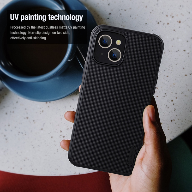 Nillkin Super Frosted PRO mágneses hátlap Apple iPhone 13/14 készülékhez Fekete