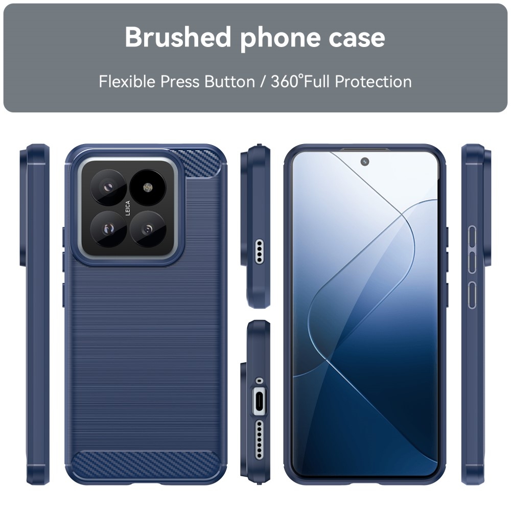 Szénálló zselés tok Xiaomi 14 Pro-hoz - kék