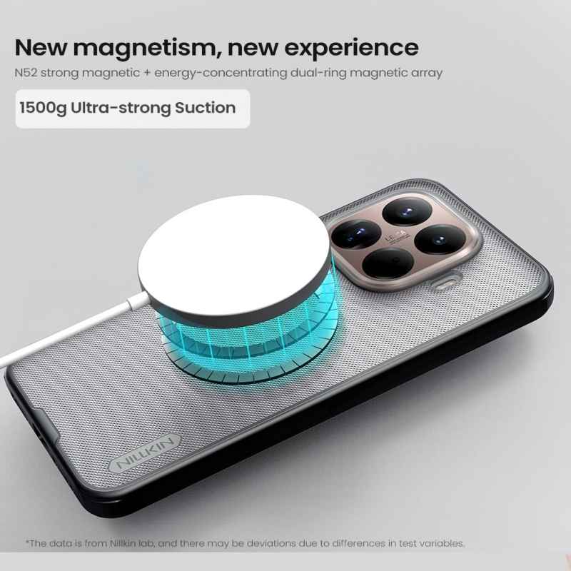 Nillkin Super Frosted PRO mágneses hátsó borítás Xiaomi 15T Pro átlátszó fekete