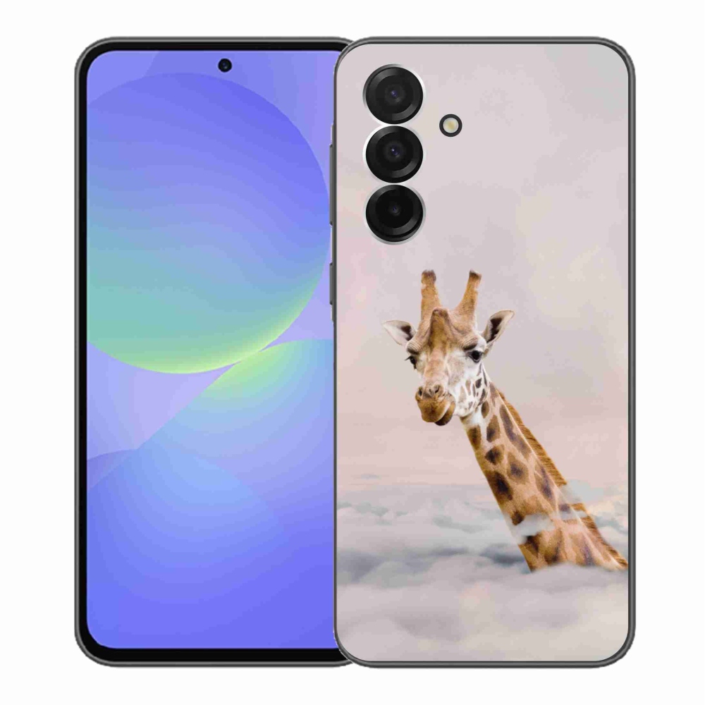 Zselés borítás mmCase Samsung Galaxy A36 5G - zsiráf a felhők között