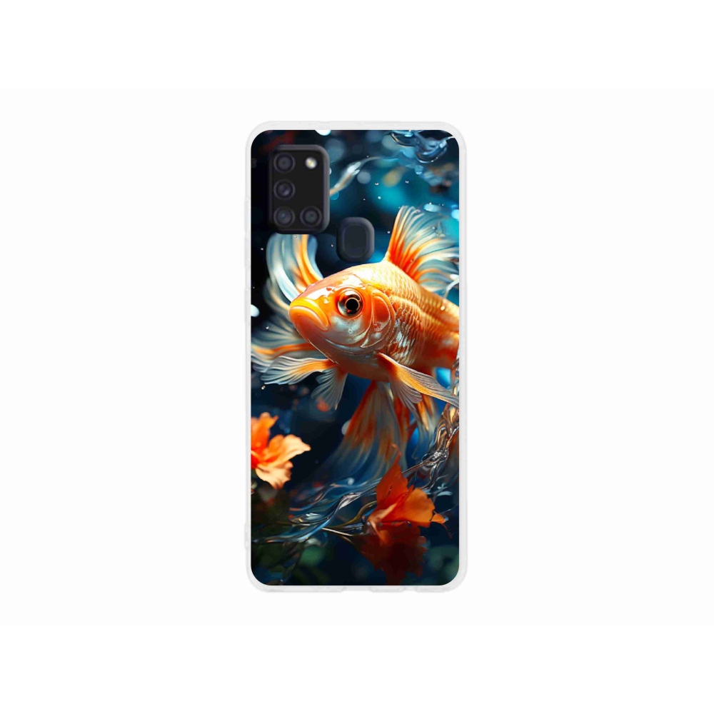 Zselés borítás mmCase Samsung Galaxy A21s készülékhez - hal