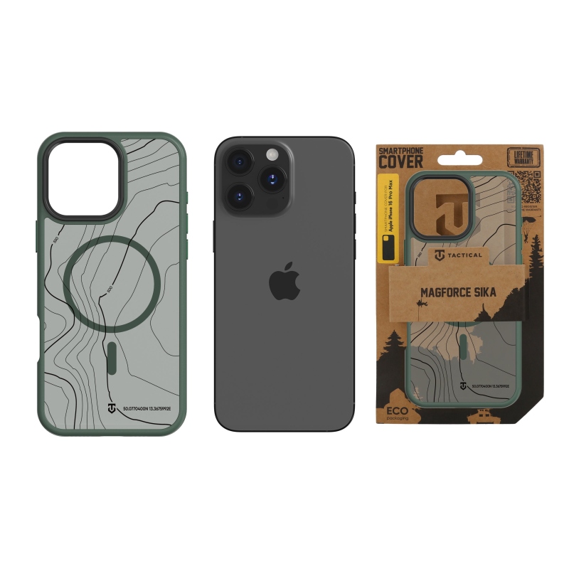 Taktikai MagForce Hyperstealth Sika borító iPhone 16 Pro Max készülékhez Forest Green