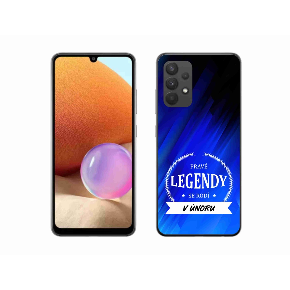 Gél borító mmCase Samsung Galaxy A32 4G - Február legendái kék háttérrel